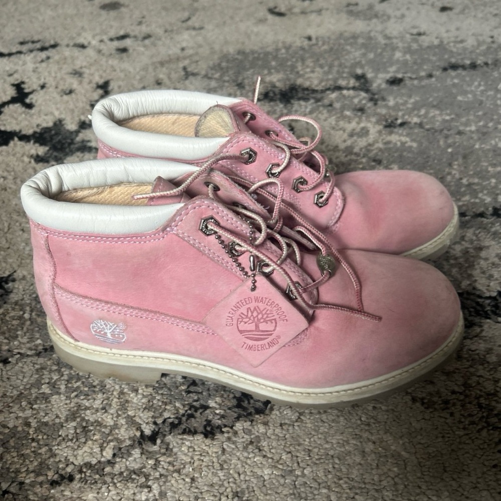 Timberland Pink Ankle Boots for Women